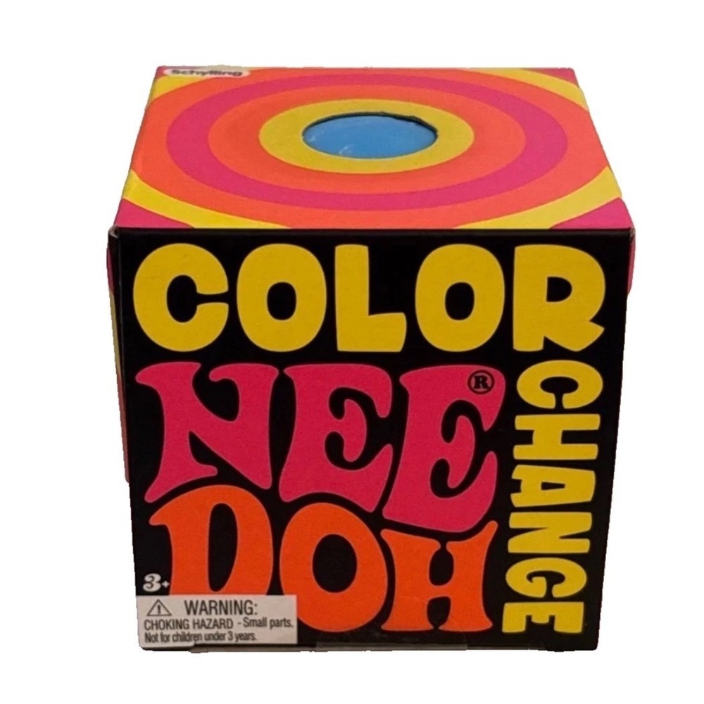 Schylling Color Change NeeDoh Groovy Glob Sensory Fidget Stress Ball Blue JB3